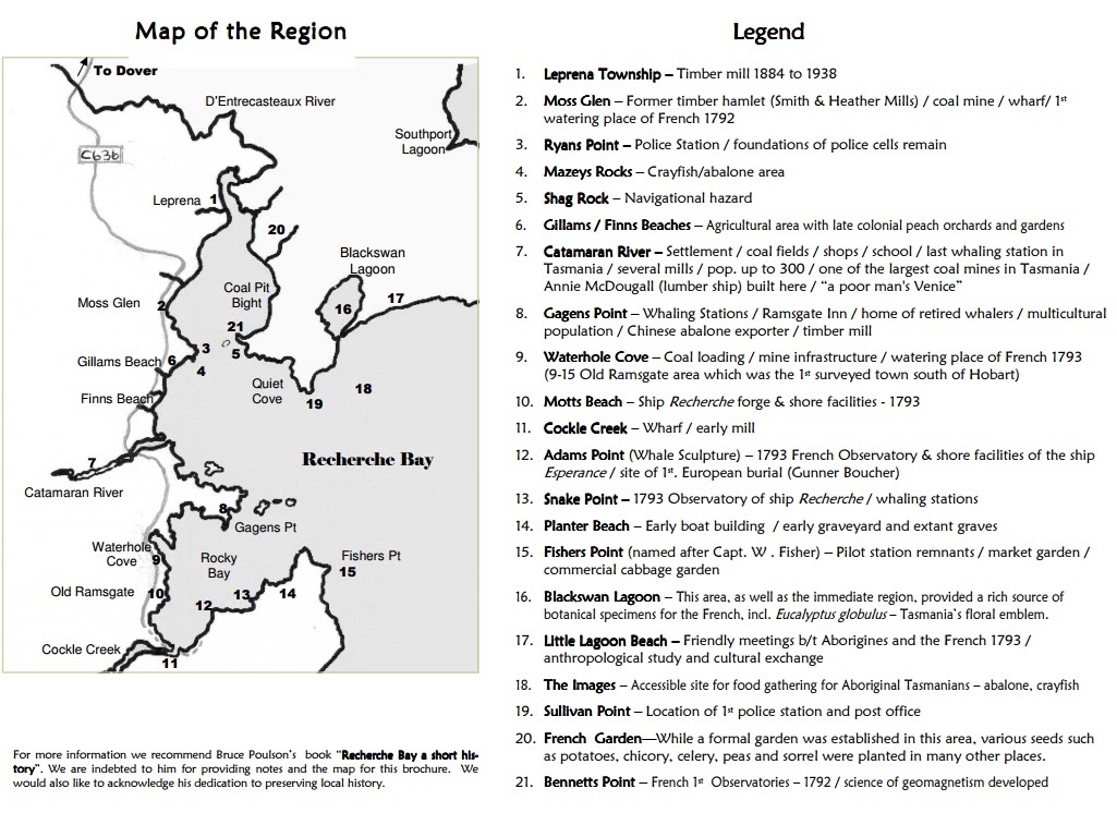 A TRAVELLER’S GLIMPSE INTO THE HISTORY OF  RECHERCHE BAY IN THE FAR SOUTH OF TASMANIA (pdf)