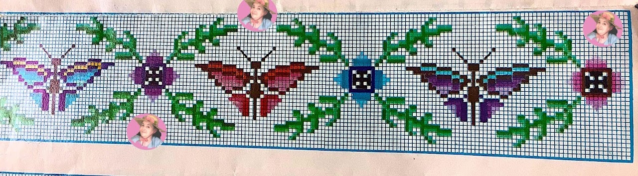 Guia de mariposas en punto de cruz 