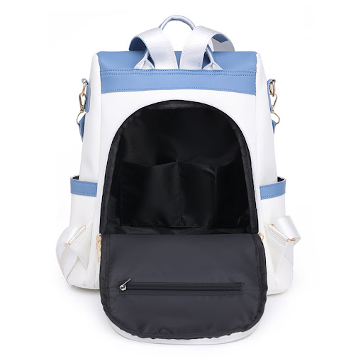 Title 3, Simple Travel Backpack PU Anti-theft Stay secur...