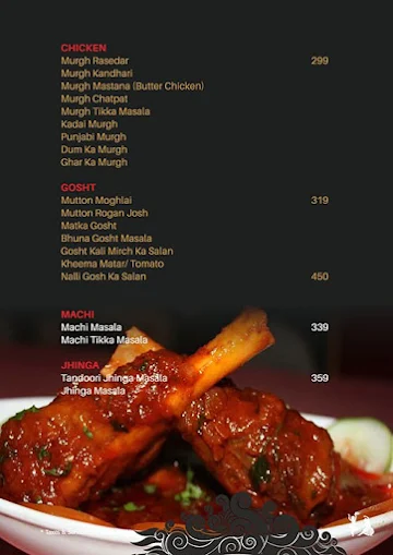 Tabla menu 