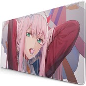 Tấm Lót Chuột Cỡ Lớn In Hình Gigogou Zero Two (Darling The Franxx) Waifu Cho Văn Phòng Và Nhà Ở