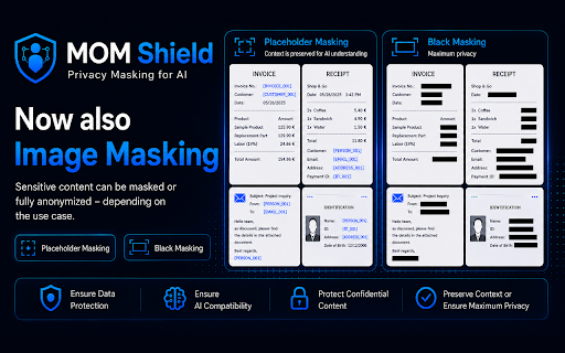 MOM Shield - Privacy & PII Mask for ChatGPT, Claude, Gemini, Grok screenshot 3
