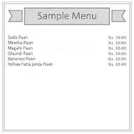 Mahesh Pan Shop menu 1