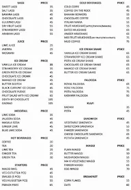 Lassi Lounge menu 1