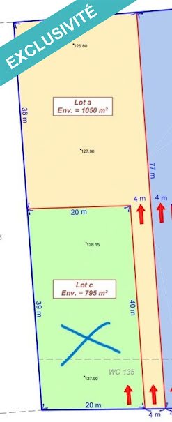 Vente terrain  795 m² à La Salvetat-Belmontet (82230), 45 000 €