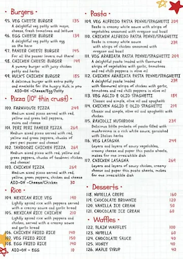 Cafe Down The Alley menu 