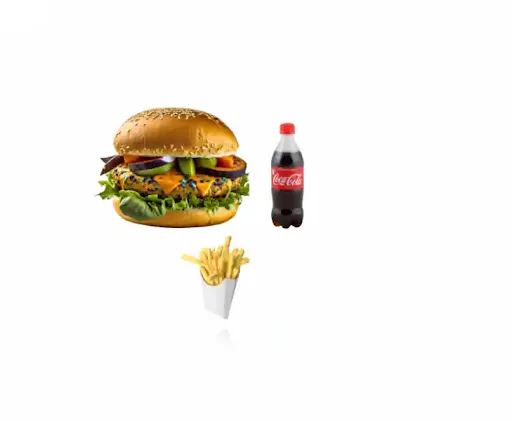 Veg Burger Combo( Veg Burger + French Fries + Coke 250 Ml)