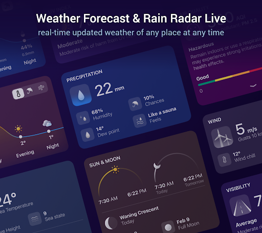 Screenshot Weather Forecast & Rain Radar