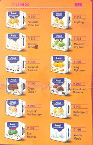 Amul Ice Cream menu 2