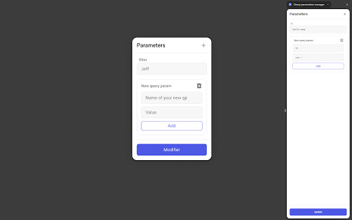 Query-parameters manager