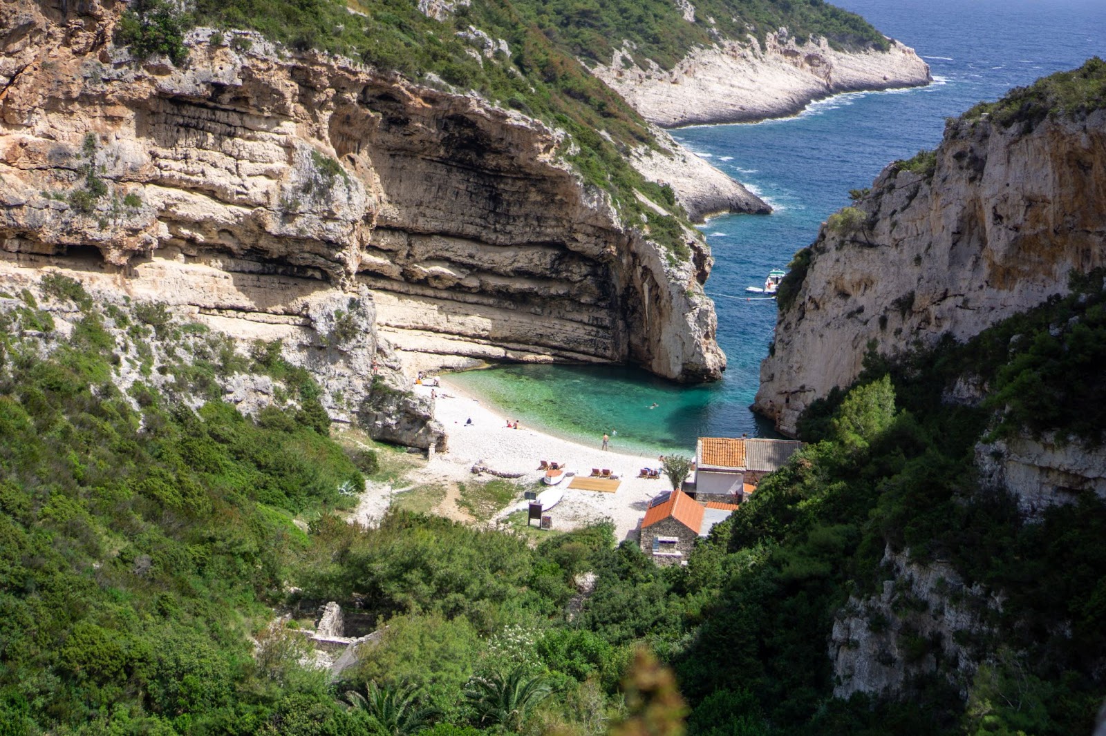 Stiniva en la Isla de Vis