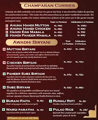 Shahi Kebab menu 2