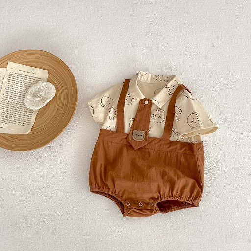 Title 4, Childrens printed contrast color jumpsuit, per...