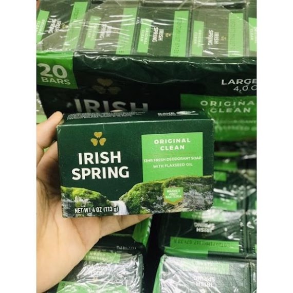 Combo 10 Cục Xà Bông Cục Irish Spring Feel Clean And Fresh 113Gx1 ( Không Xuất Hóa Đơn Đỏ )