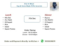 Dial A Meal menu 1