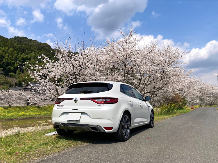 メガーヌ ハッチバックの花見ドライブ・自衛隊車輌に関するカスタム事例の投稿画像3枚目