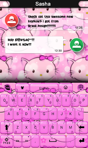 Hi Kitty keyboard theme