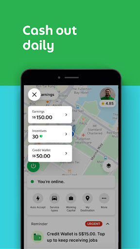 Screenshot Grab Driver: App for Partners