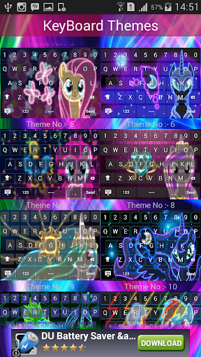 Little Pony Neon Keyboard