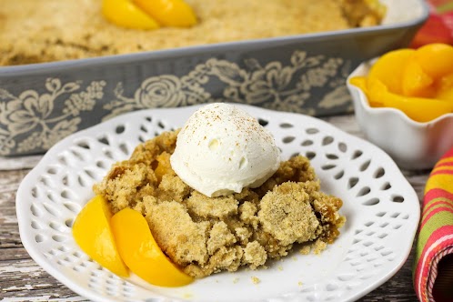 Peach Dump Cake