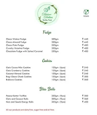 Divine Delites - Healthy Treats menu 1