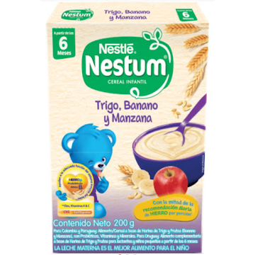 Cereal Nestum De Trigo Manzana Y Banano x 200 gr  