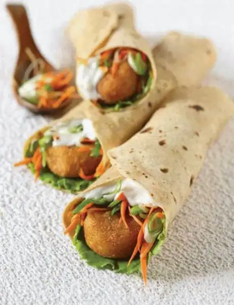 Aloo Tikki Wrap