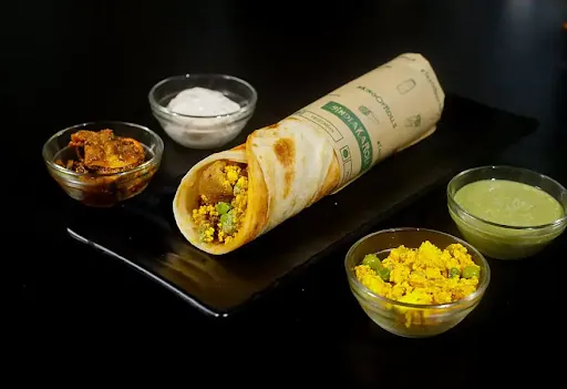 Bhuna Chap + Paneer Bhurji Roll ( One Roll )