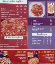 US Pizza menu 2