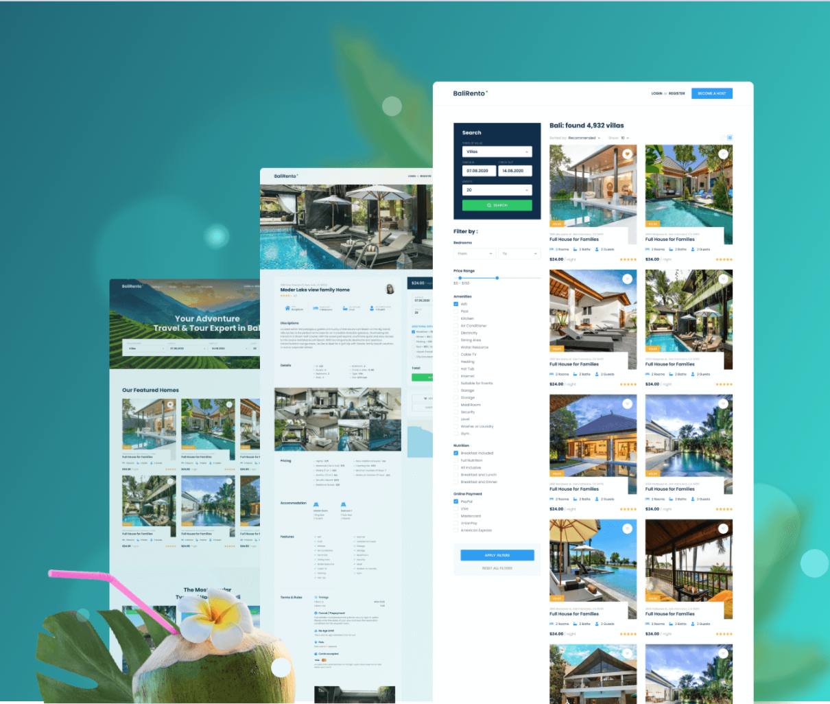 Start Vacation rental business With Dynamic WordPress Template