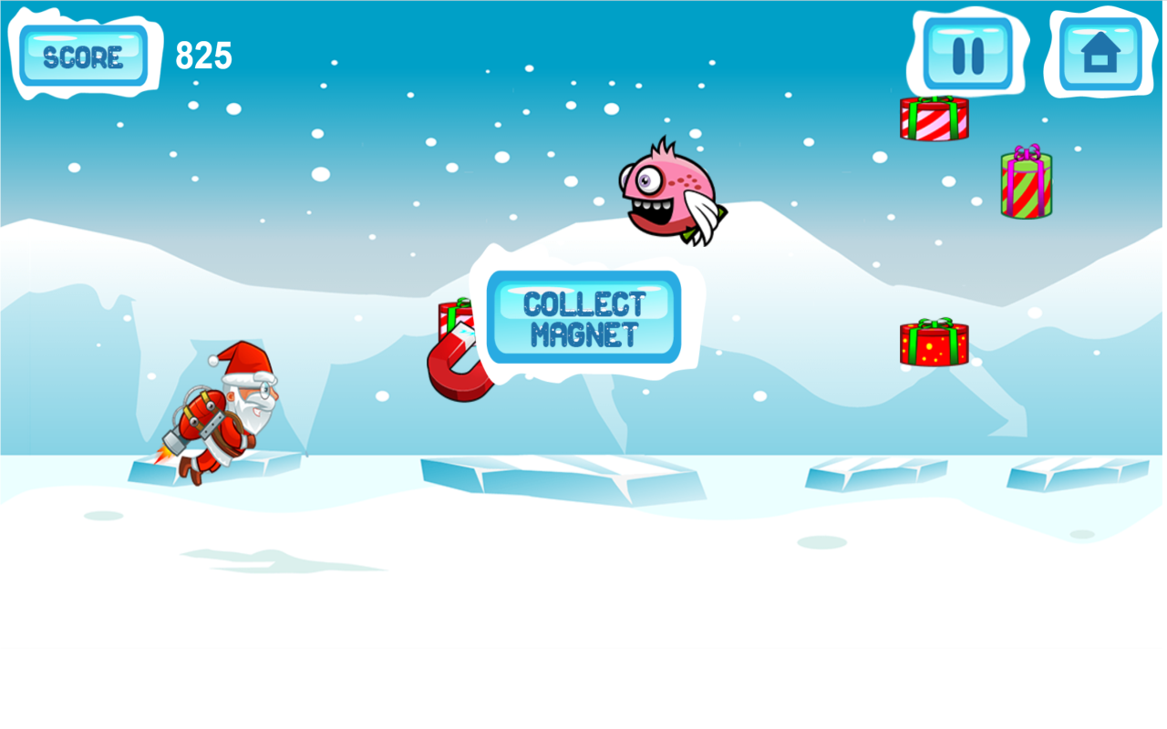 Flying Santa Gifts Game Preview image 3