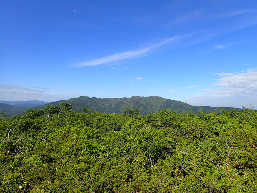 後ろに金剛堂山