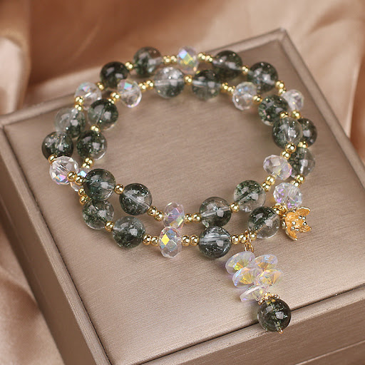 Title 7, Crystal bracelet female flower pendant, an eleg...