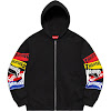 supreme®/thrasher® multi logo zip up hooded sweatshirt fw21