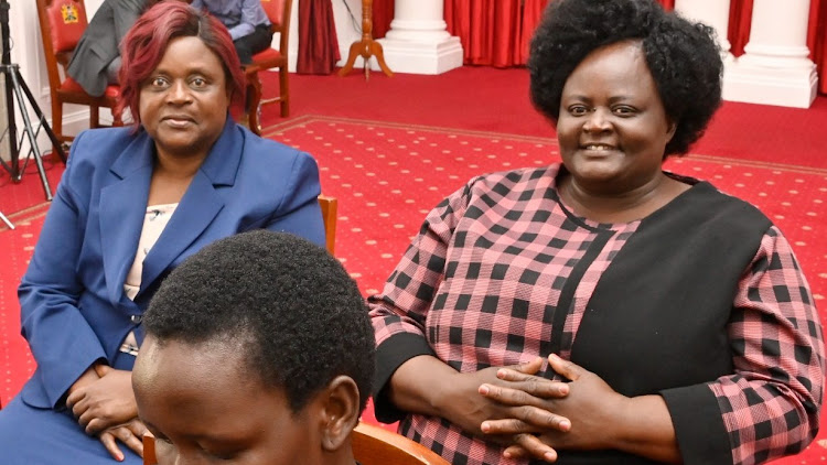 Homabay Woman Repr Joyce Osogo in a meeting with President William Ruto,on January 19, 2023