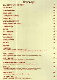 Bismillah Hotel menu 1