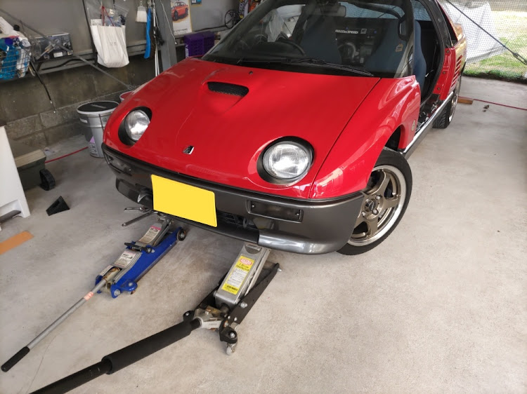 AZ-1のマリンベルズコーヒーローストラボ・アライメント調整・車高調に関するカスタム事例の投稿画像1枚目
