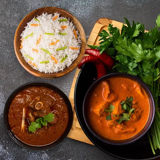 Mutton Rogan Josh And Butter Chicken Meal