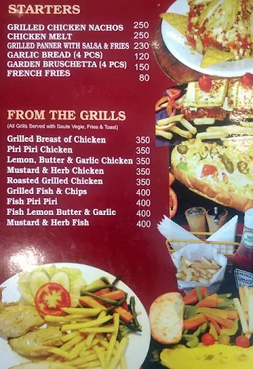 The Indian Grill Restaurant menu 