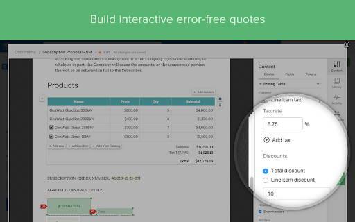 Documents Automation for Nimble CRM