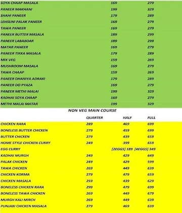 ChatKhore Veg & Non-Veg menu 