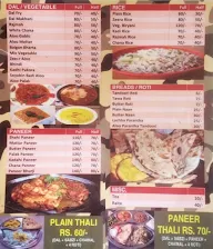 Fauji Dhaba menu 1