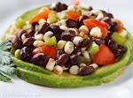 Raw Corn and Black Bean Salad with Avocado was pinched from <a href="http://blog.fatfreevegan.com/2009/07/raw-corn-and-black-bean-salad-with.html" target="_blank">blog.fatfreevegan.com.</a>