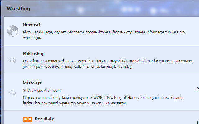 BGZ Wrestling Polska chrome extension