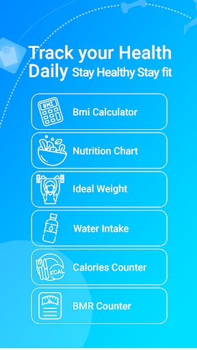 Screenshot BMI Calories Counter Reminder