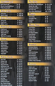 Kaavya Sweets menu 2