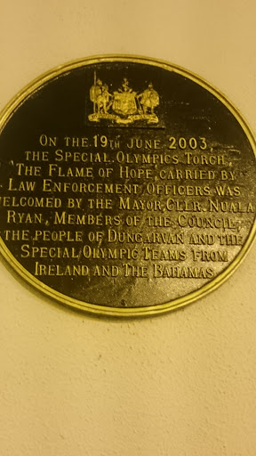 The Flame of Hope Plaque