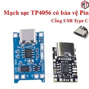 Mạch Sạc Pin Lithium - Li - Ion - 18650 Tp4056 Có Bảo Vệ Pin Cổng Usb Type - C