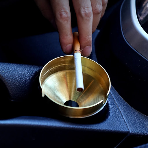 Title 6, Stainless Steel Ashtray With Lid for Home Use K...