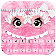 Pink Furry Monster Keyboard Theme  Icon